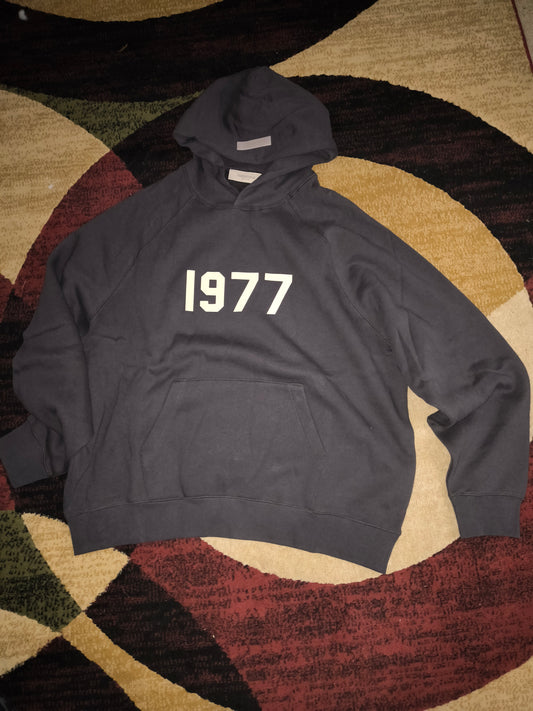 Essentials Fear of God "Iron 1977" Hoodie Size Large